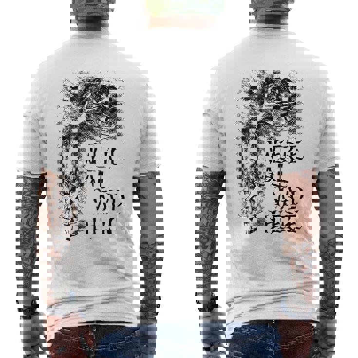 みんな怒ってるよ不思議の国のアリス メンズTシャツ バックプリント