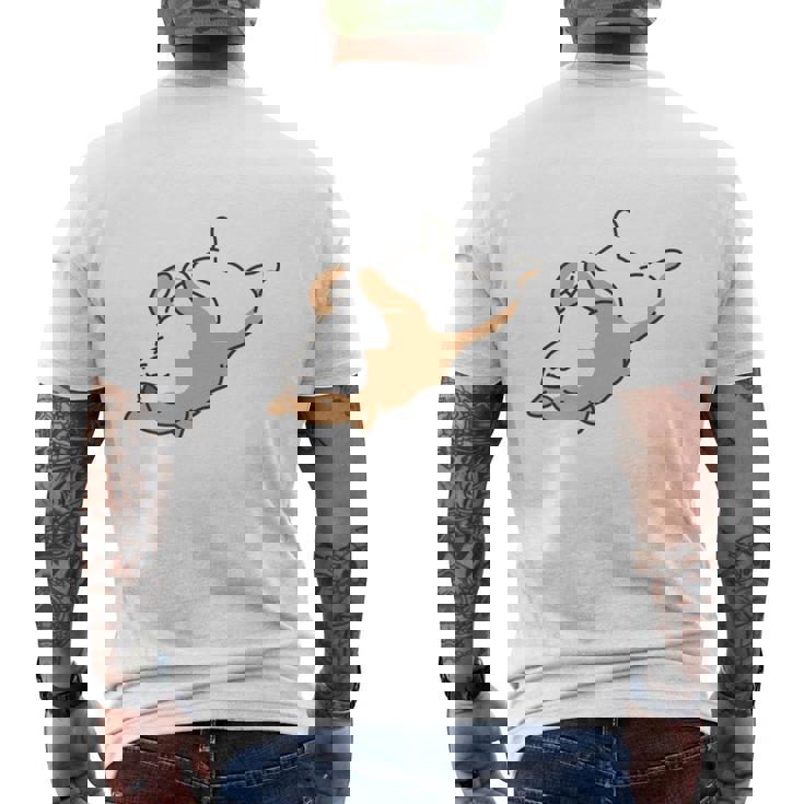 やる気スイッチ故障中 犬 柴犬 犬好き かわいい おもしろ 面白い 長袖tシャツ メンズTシャツ バックプリント