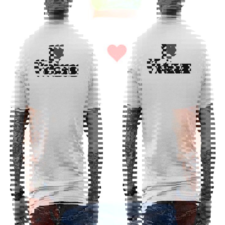 アイラブハートベトナム メンズTシャツ バックプリント