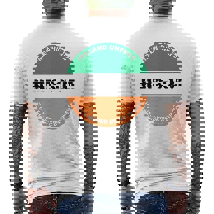 アイルランド外のイギリス軍 アイルランド共和党 メンズTシャツ バックプリント