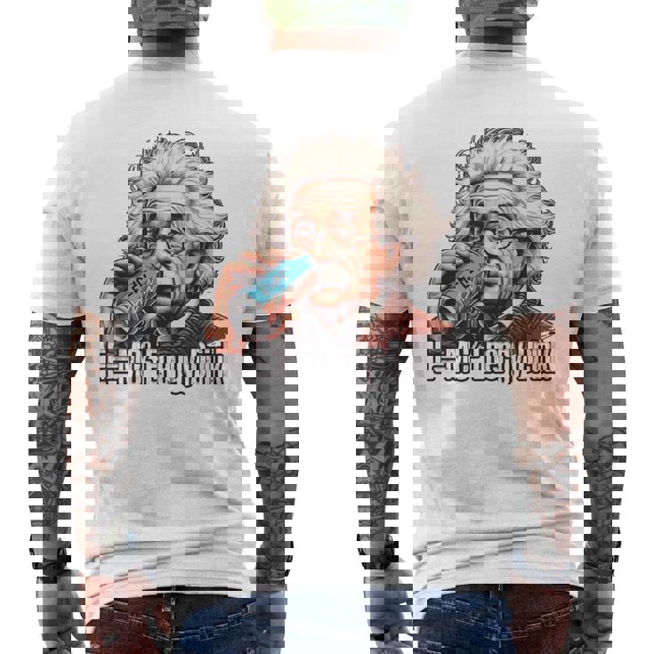 アインシュタインのブーストフォーミュラ メンズTシャツ バックプリント