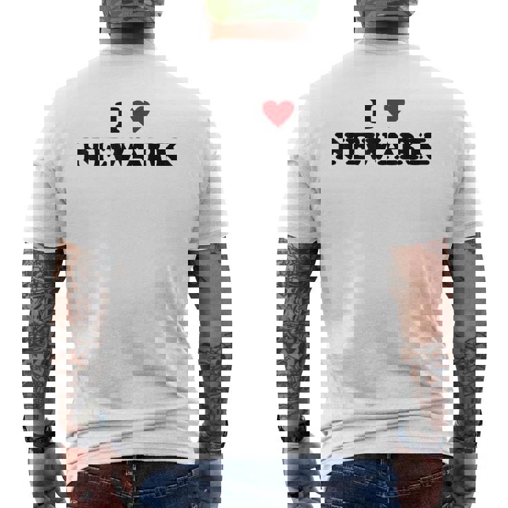 アイ・ハート Usa シティ-アイ・ラブ・ニューアーク メンズTシャツ バックプリント