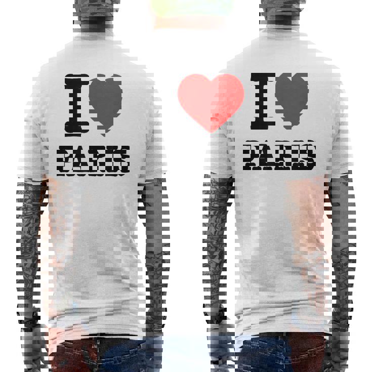 アイ・ラブ・パリ メンズTシャツ バックプリント