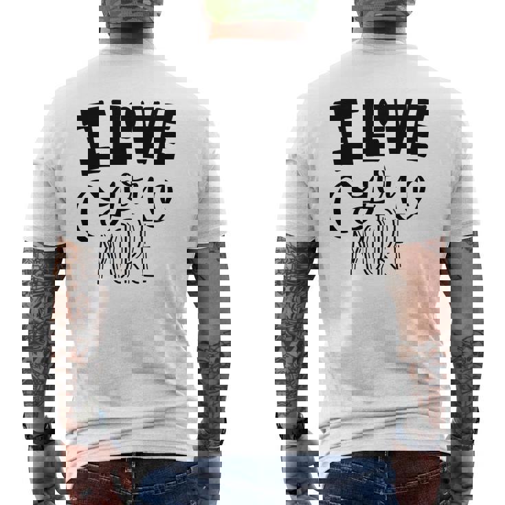 アイ・ラヴ・ユー 長袖tシャツ メンズTシャツ バックプリント