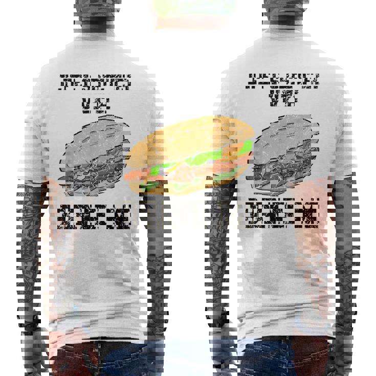 アジアンフード キッチン パン バゲット バインミー ベトナム ベトナム メンズTシャツ バックプリント