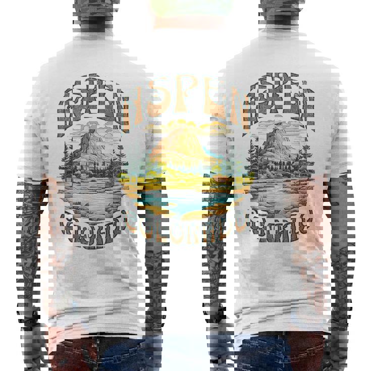 アスペン メンズTシャツ バックプリント