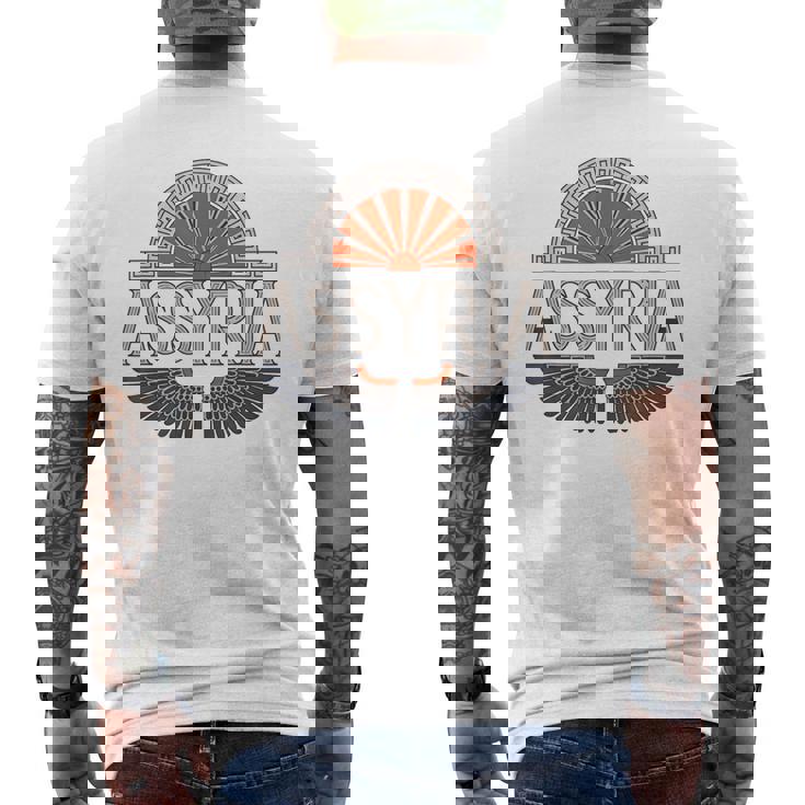 アッシリア メソポタミアの歴史 アッシリア人 メンズTシャツ バックプリント