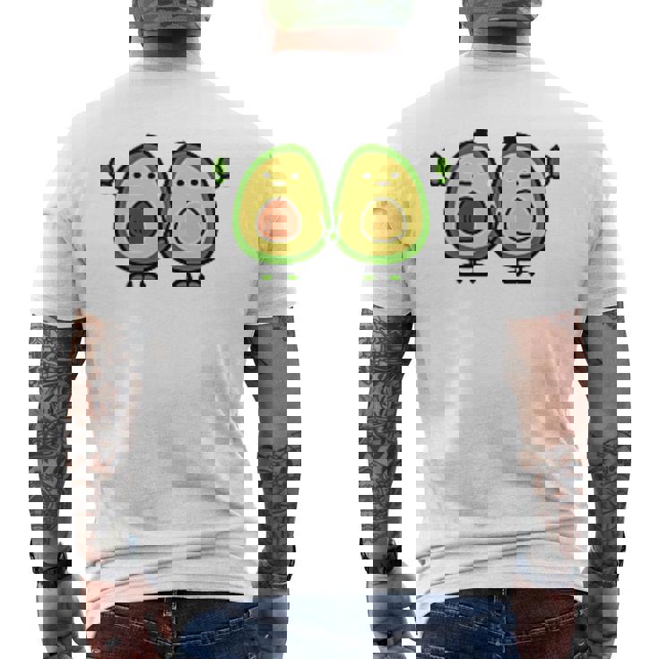 アボカドくん メンズTシャツ バックプリント