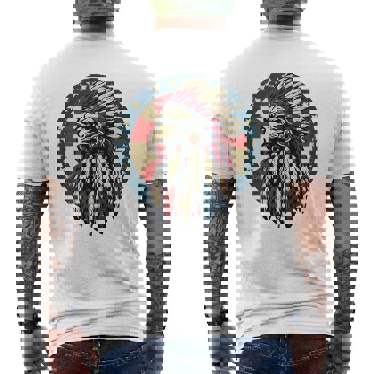 アメリカンイーグル チーフ インディアン ヘッドドレス ネイティブイーグル 長袖tシャツ メンズTシャツ バックプリント