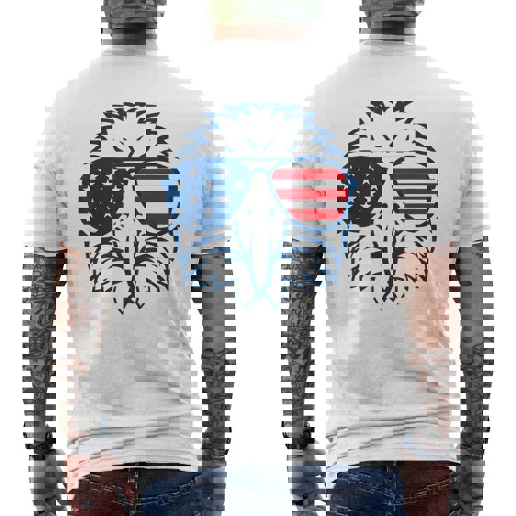アメリカン・イーグル アメリカ国旗 7月4日 愛国 メンズTシャツ バックプリント