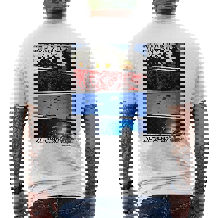 アメリカン・マローダー：エアボーン・パラトルーパー・アドベンチャーズ メンズTシャツ バックプリント