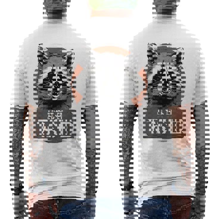 アライグマコスチュームtシャツ グルービー Let's Get Trashed メンズTシャツ バックプリント