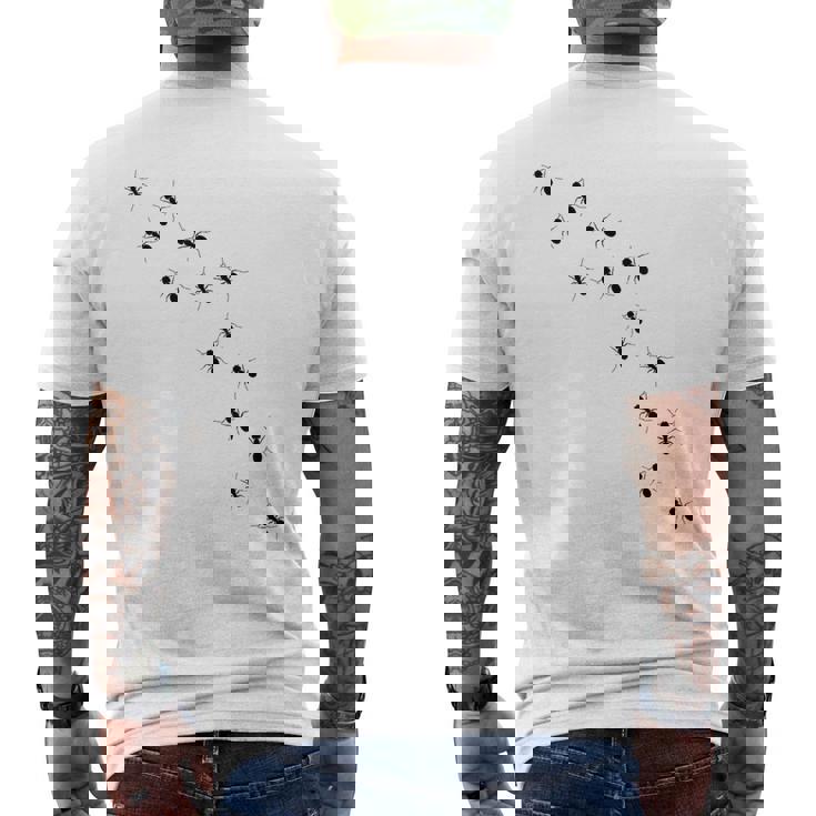 アリ マーチングアリ 昆虫 メンズ レディース キッズ ギフト メンズTシャツ バックプリント