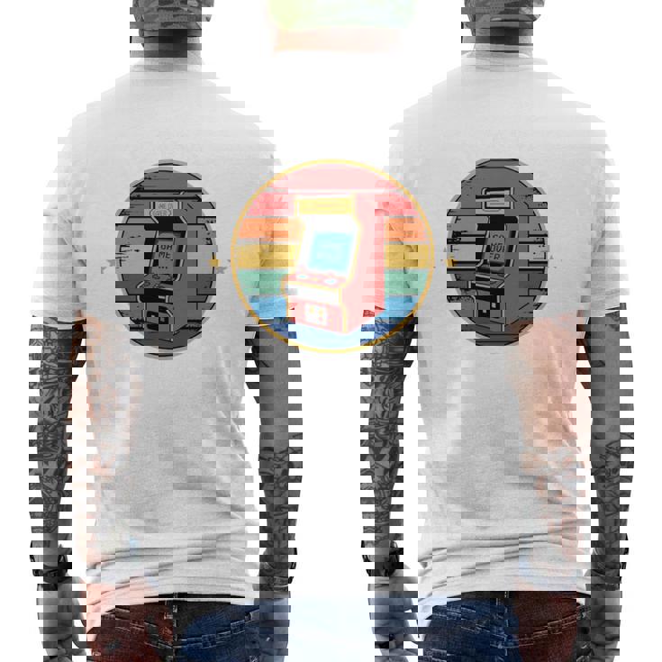 アーケード ゲーマー ビデオゲーム レトロ ゲーマー 長袖tシャツ メンズTシャツ バックプリント