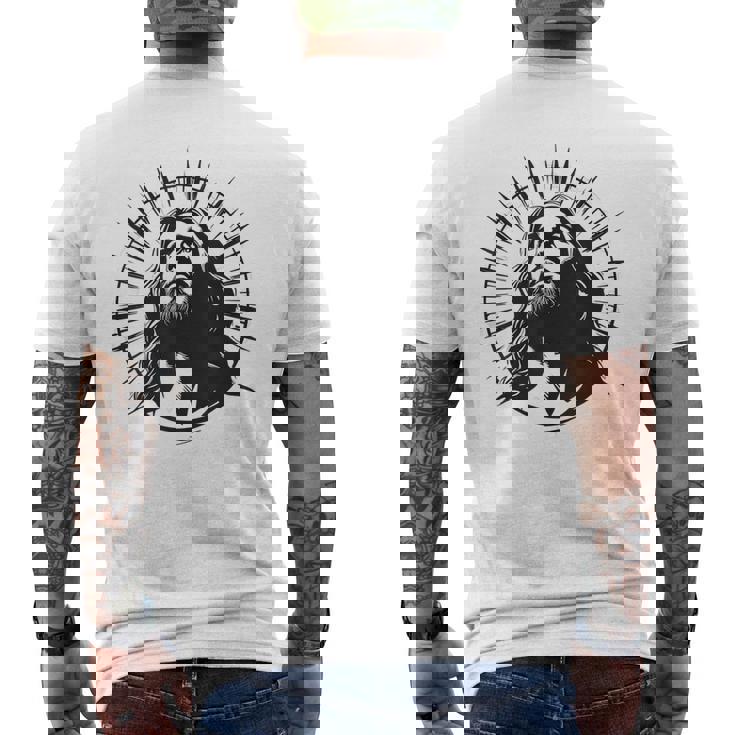 イエスキリスト王王 メンズTシャツ バックプリント