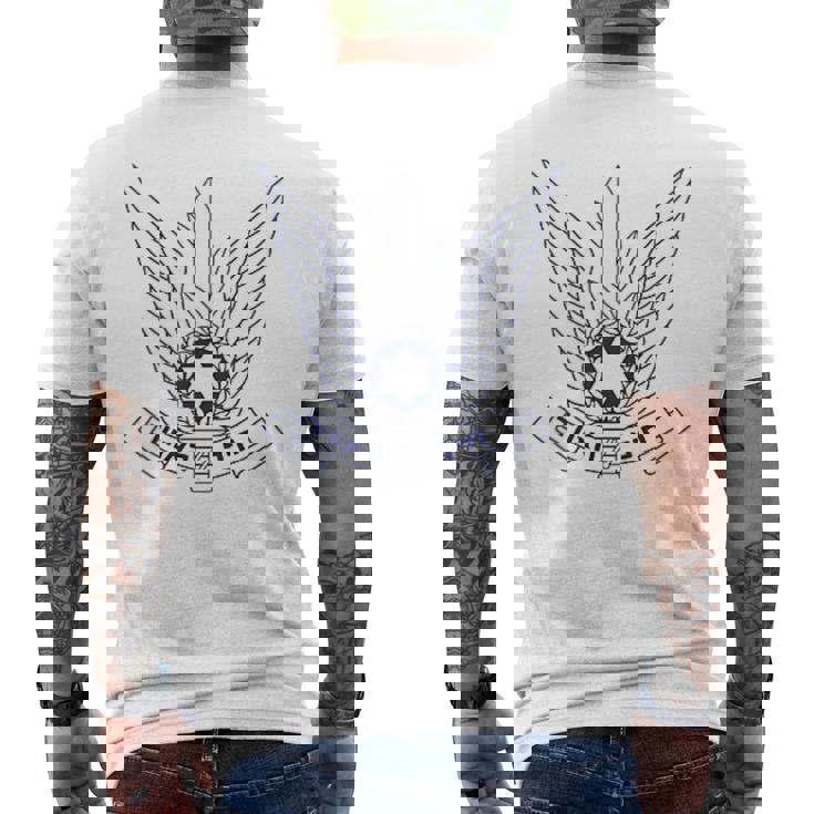 イスラエル空軍 Aif 空軍 空軍 宇宙軍 ミリタリー メンズTシャツ バックプリント