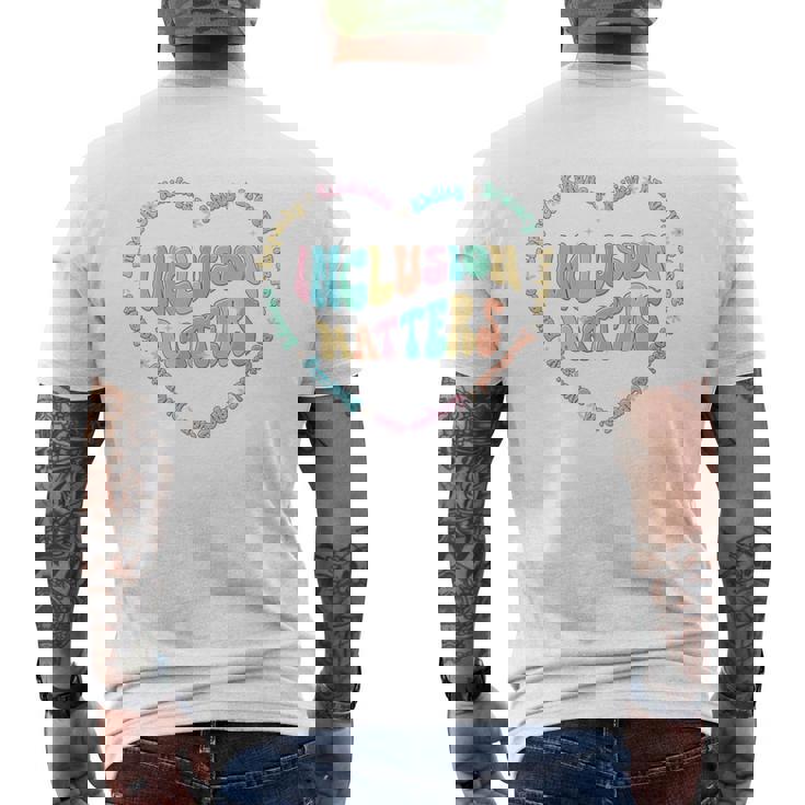 インクルージョン マターズ 自閉症 意識 スピード 教師 優しさ 長袖tシャツ メンズTシャツ バックプリント