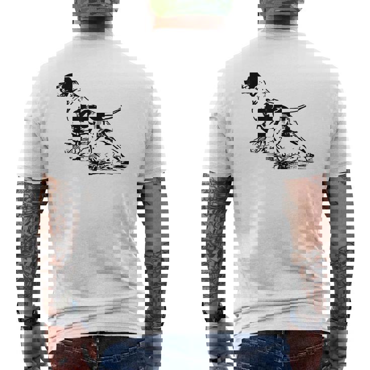 イングリッシュポインタードッグ メンズTシャツ バックプリント