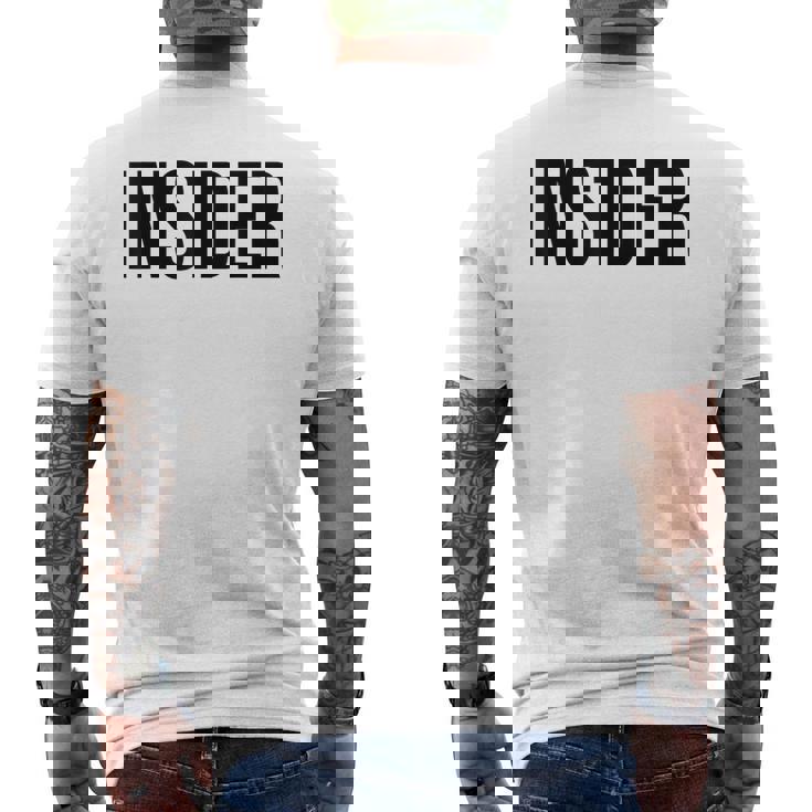 インサイダー メンズTシャツ バックプリント