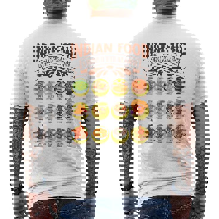 インド料理の多様性 インド料理 メンズTシャツ バックプリント