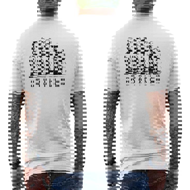 イースター島 モアイストーン モノリシック像 お土産 メンズTシャツ バックプリント