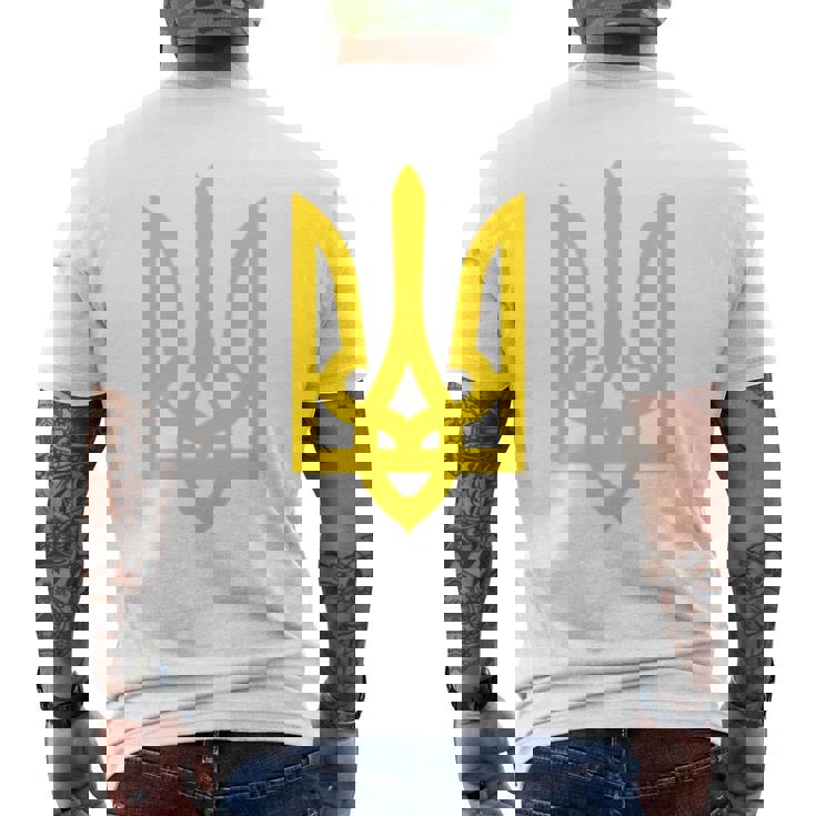 ウクライナ大統領 ヴォロディミル・ゼレンスキー ウクライナ・トライデント 長袖tシャツ メンズTシャツ バックプリント