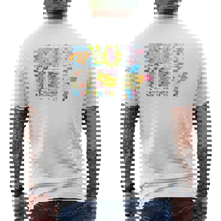 ウサハナ フレンズ メンズTシャツ バックプリント