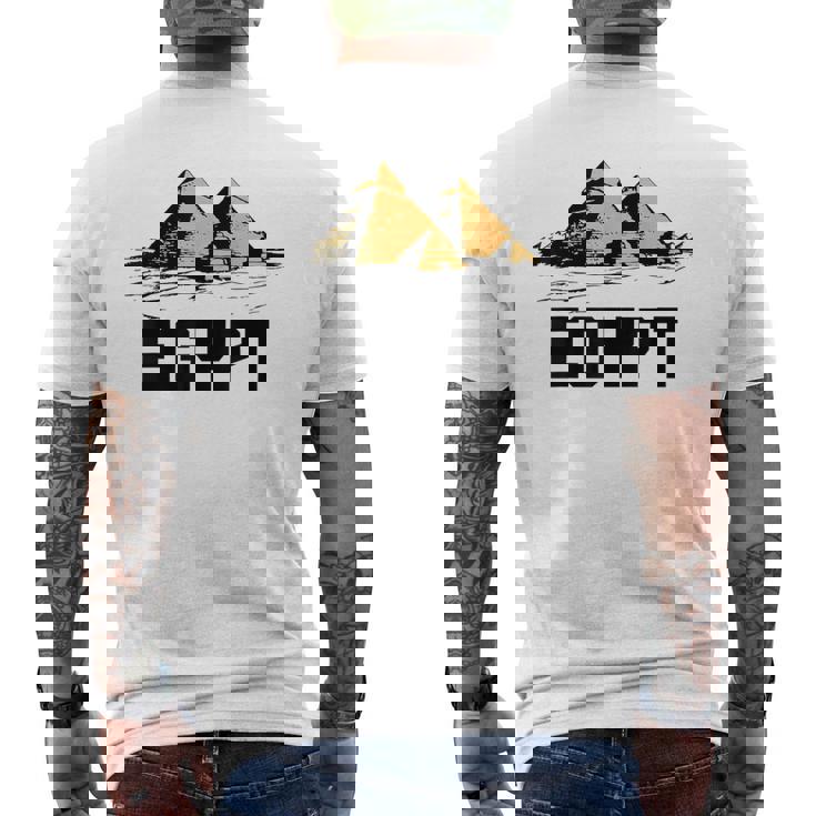 エジプト エジプトピラミッド お土産 メンズTシャツ バックプリント