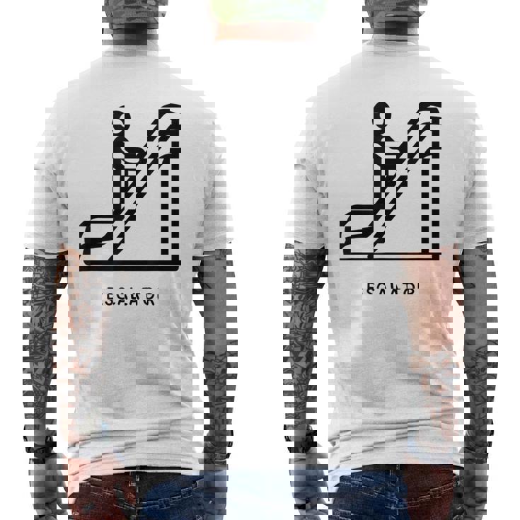 エスカレーター メンズTシャツ バックプリント