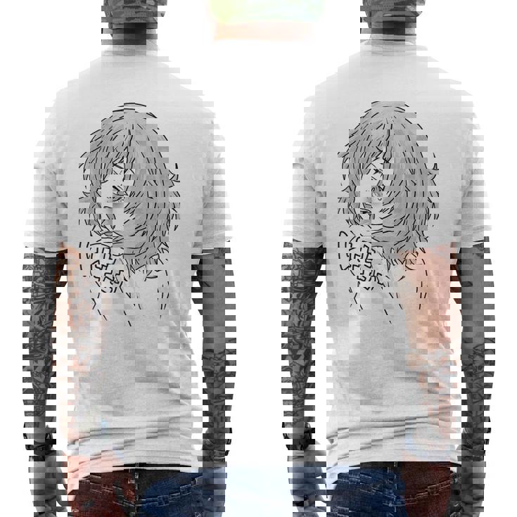 エッチ・アヘ顔 変態少女 快感顔tシャツ Playera メンズTシャツ バックプリント