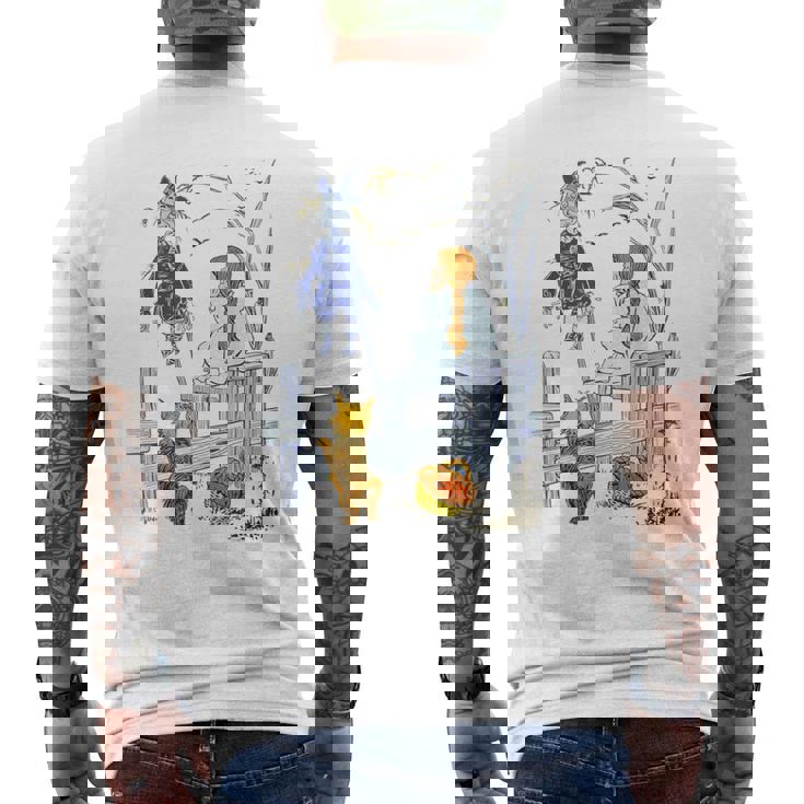 オズの土地 ギフト クラシック かかし トト オズの魔法使い ドロシーの魔法使い メンズTシャツ バックプリント