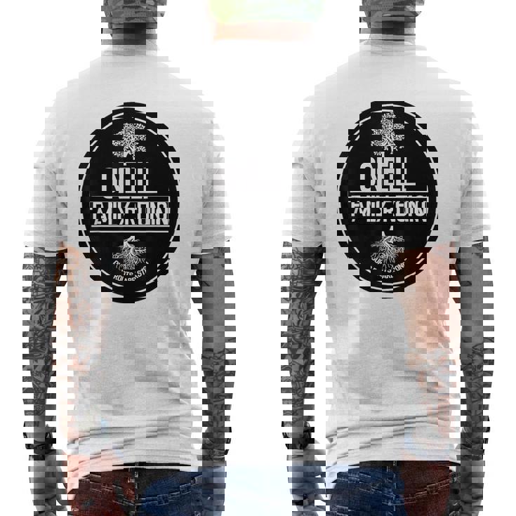 オニール・ファミリー・リユニオン俺たちのルーツ・イズ・ストロング・ツリー メンズTシャツ バックプリント