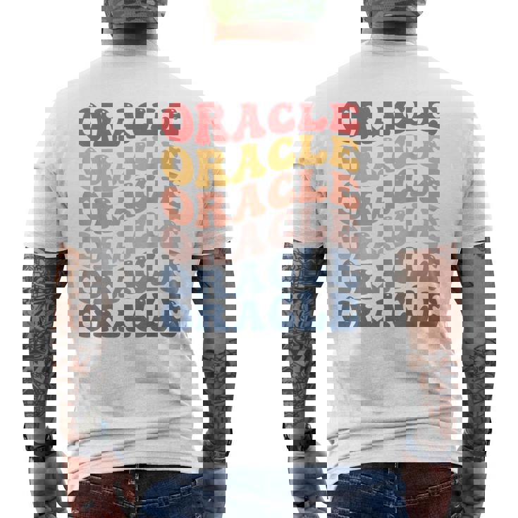 オラクル・グルーヴィー・レトロ メンズTシャツ バックプリント