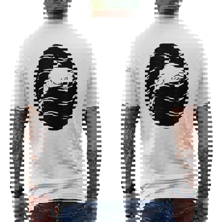 オルカ ヴィンテージ クジラ 海洋動物 クジラ メンズTシャツ バックプリント