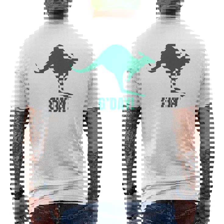 オーストラリア地図 カンガルーtシャツ オーストラリア カンガルー オーストラリア メンズTシャツ バックプリント