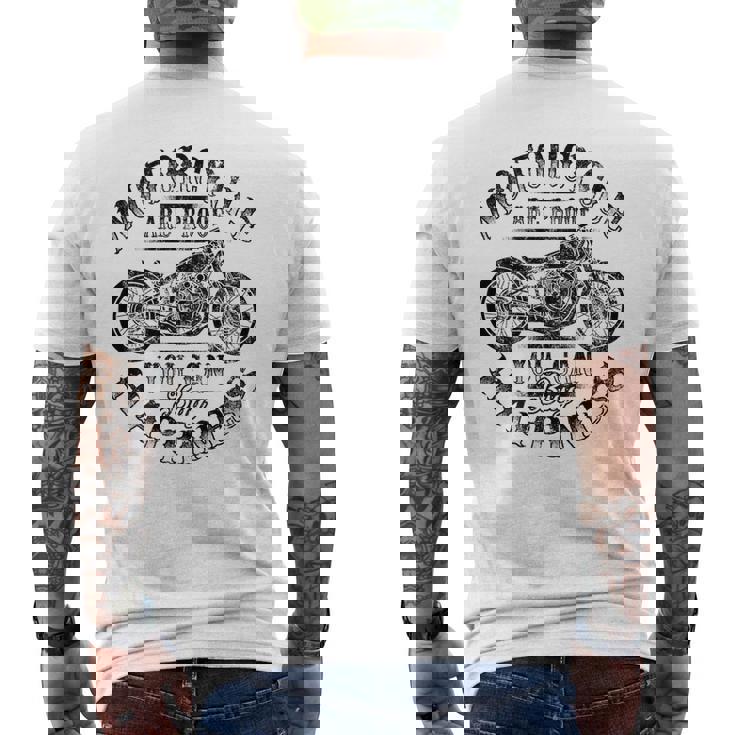 バックプリント オートバイ ファン シンプル バイカー エッジールック グラフィック メンズTシャツ バックプリント