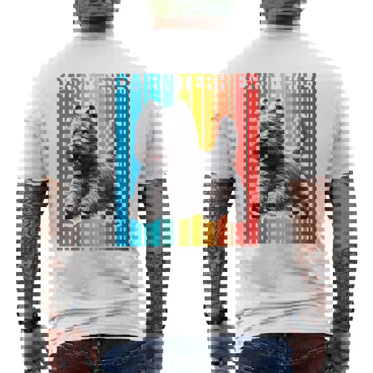 カラフル ケアンテリア メンズTシャツ バックプリント