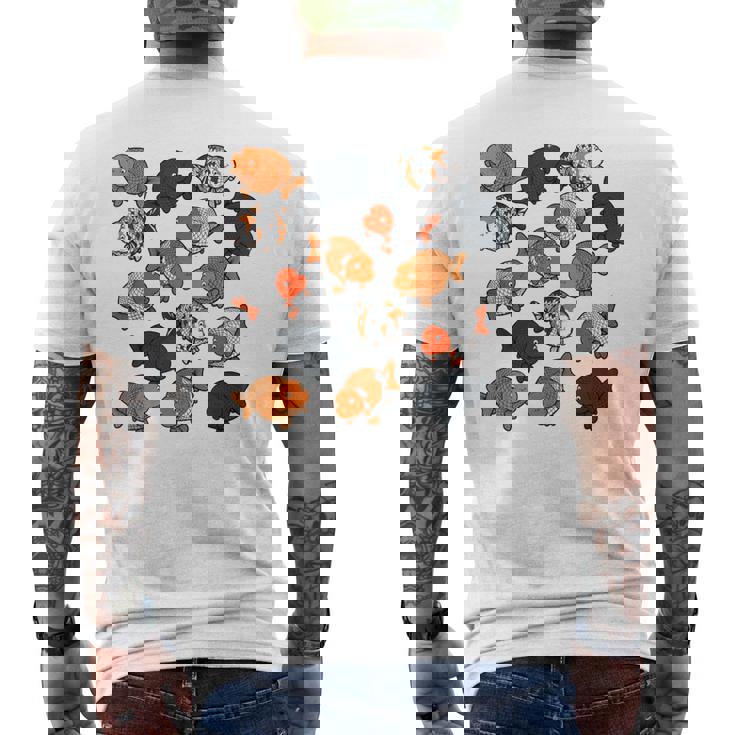 カラフルランチュウ メンズTシャツ バックプリント