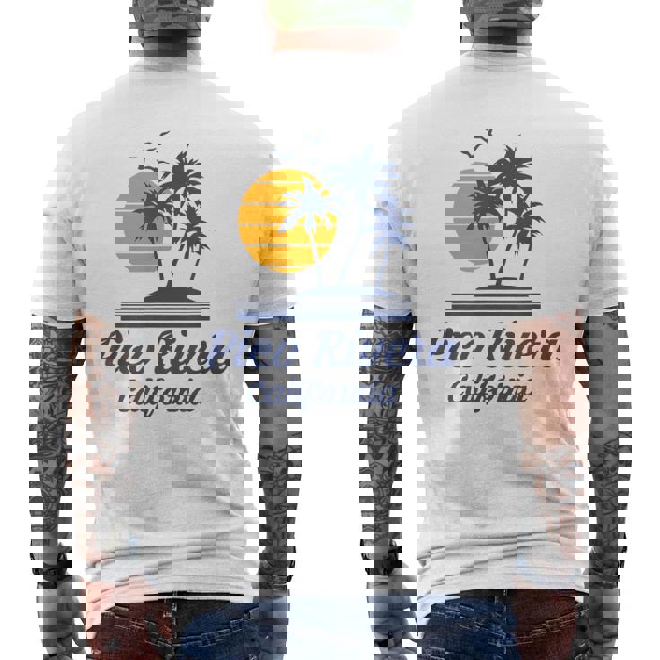 カリフォルニア州ピコリベラ ピコ リベラ 市内観光客 メンズTシャツ バックプリント