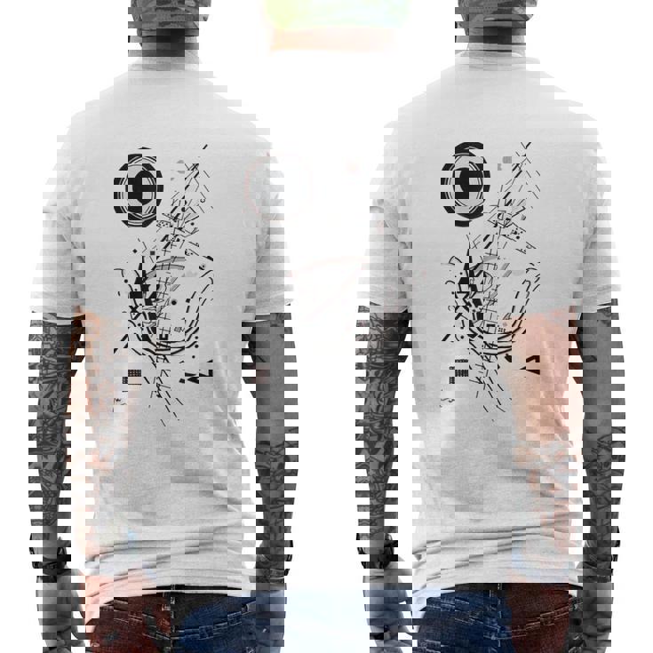 カンディンスキー ブルー、1922 年のアートワーク メンズTシャツ バックプリント