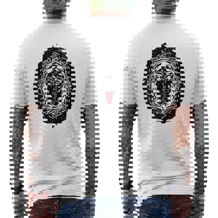 カーリー ヒンドゥー教 神 女神 インド 聖なるヨガ プージャ カーリー メンズTシャツ バックプリント