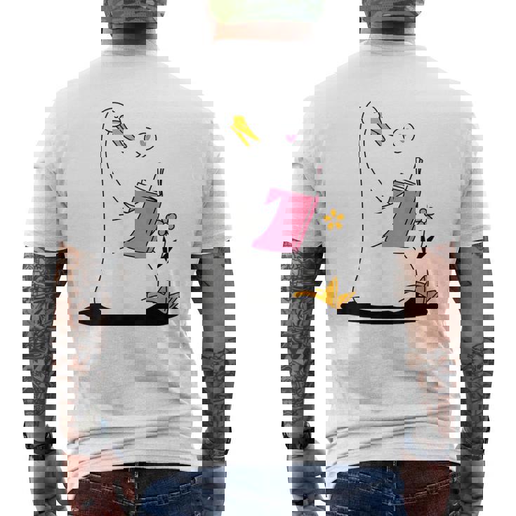 ガチョウ 読書本 ジョーク 面白い アヒル 愚かなしゃれ 読者 ユーモア メンズTシャツ バックプリント