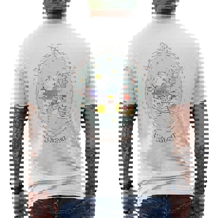 キッズ Amazon限定デザイン タキシードサム エンジェル メンズTシャツ バックプリント