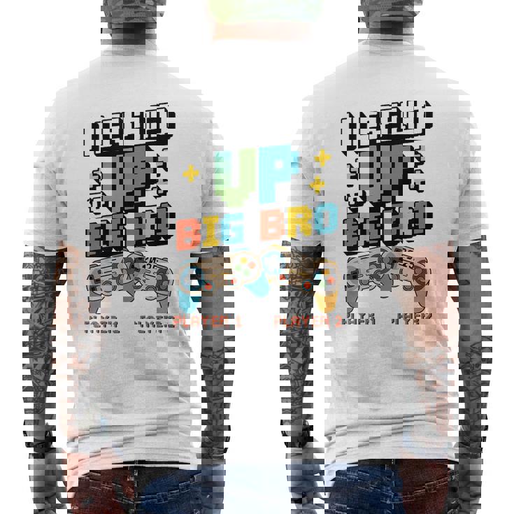 キッズ Leveled Up Big Bro 2025 ビッグブラザー幼児に昇格 メンズTシャツ バックプリント