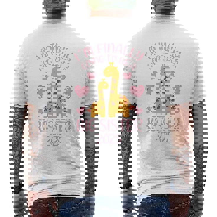 キッズ キリン、ついにお姉ちゃんになります2025 メンズTシャツ バックプリント