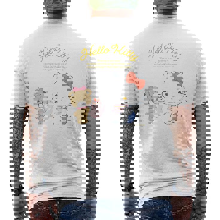 キッズ ハローキティ ハピネスマイルーム メンズTシャツ バックプリント