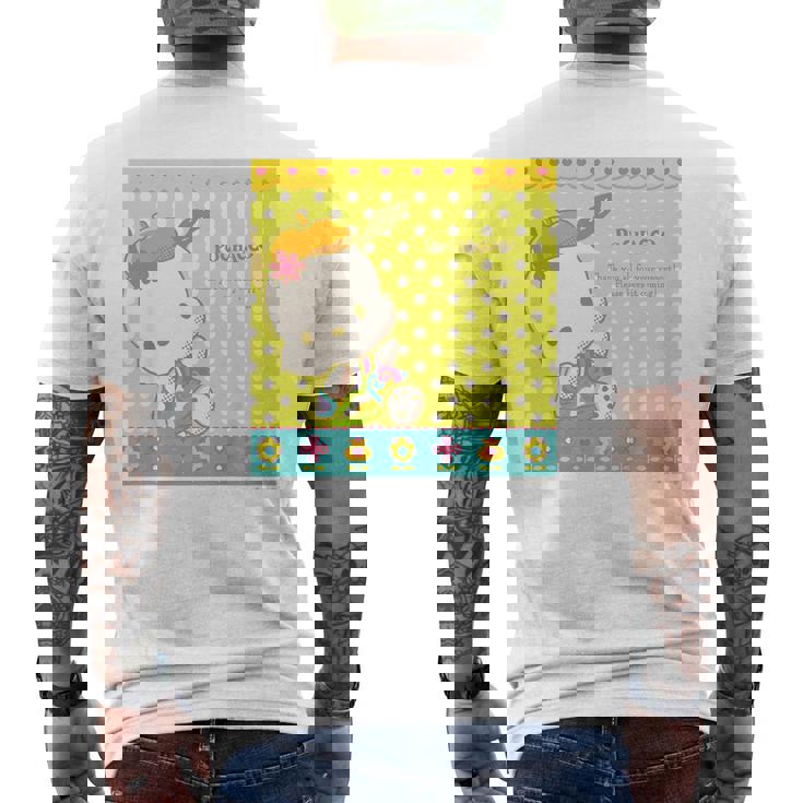 キッズ ポチャッコ Thank You メンズTシャツ バックプリント