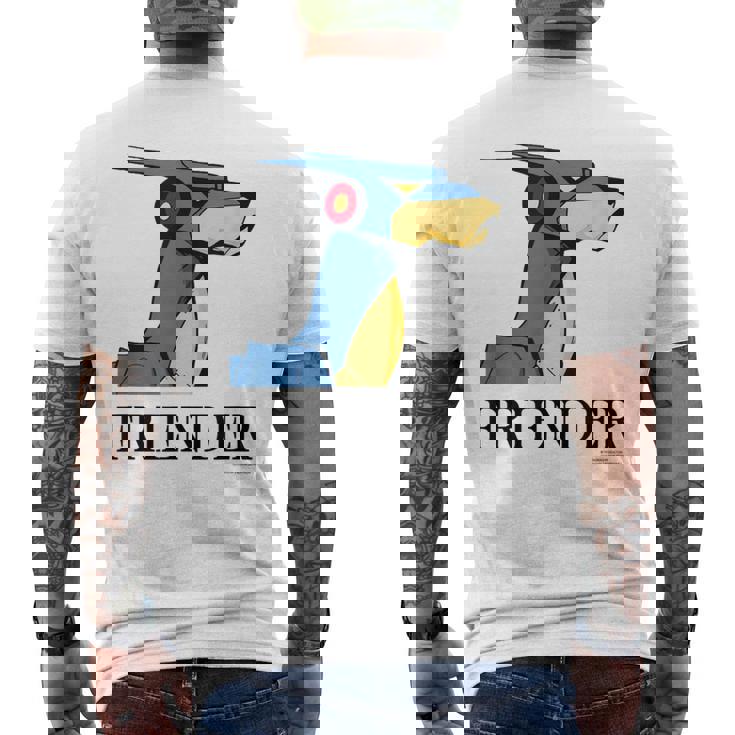 キャシャーン H メンズTシャツ バックプリント