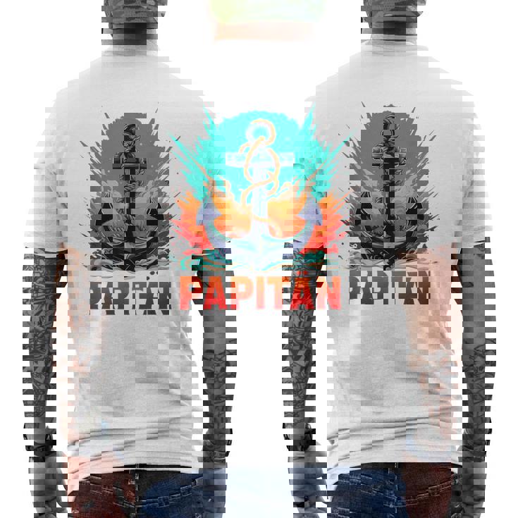 キャプテンアンカー パピタン・ヴァーター スーパーパパ 父の日 2025 メンズTシャツ バックプリント