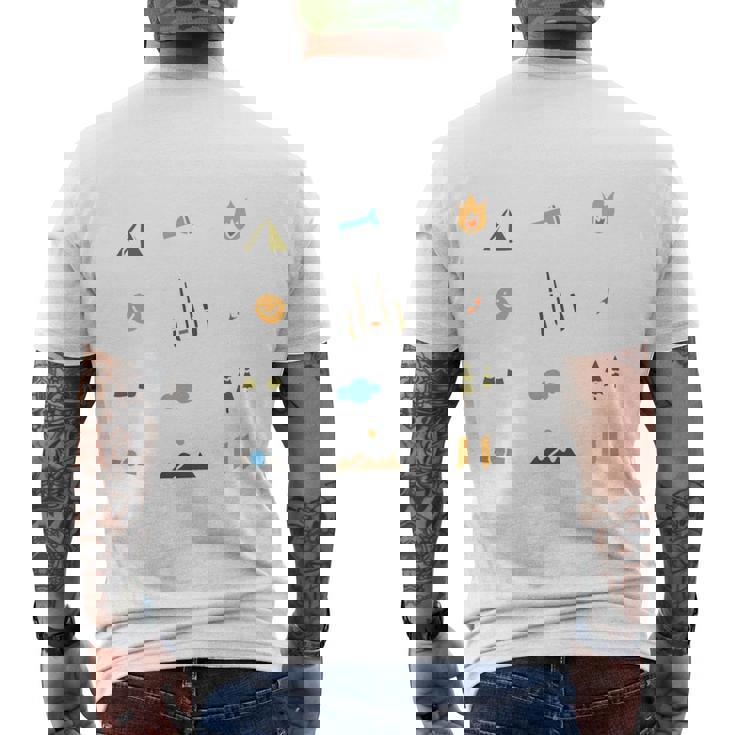 キャンプ 楽しい グループ キッズ ティーン 家族 マッチング 長袖tシャツ メンズTシャツ バックプリント